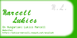 marcell lukics business card